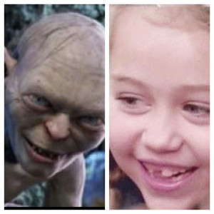 Miley Cyrus, Gollum, Twit Pic Miley Cyrus, Gollum, Twit Pic